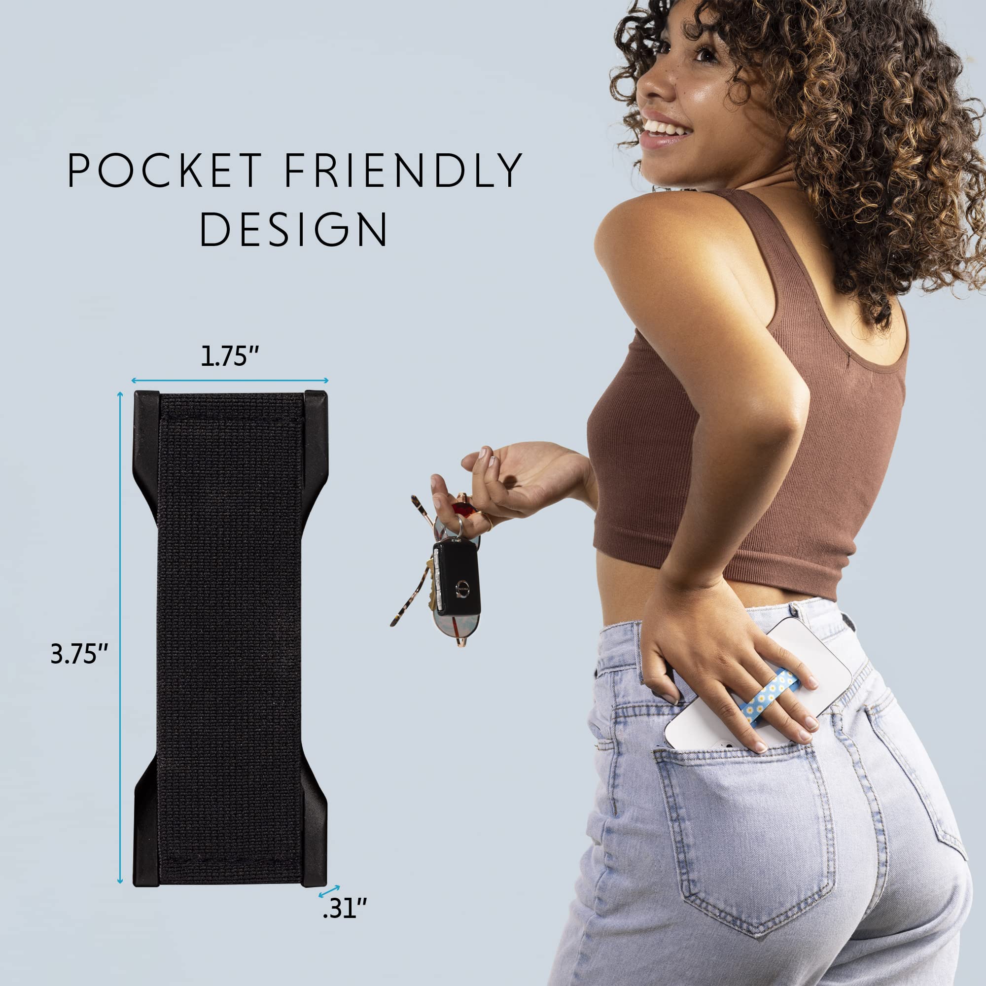 LOVEHANDLE PRO Premium Phone Grip - Silicone Phone Strap - Magnetic Phone Mount and Kickstand for Smartphone and Tablet - Honey Bees - Image 3