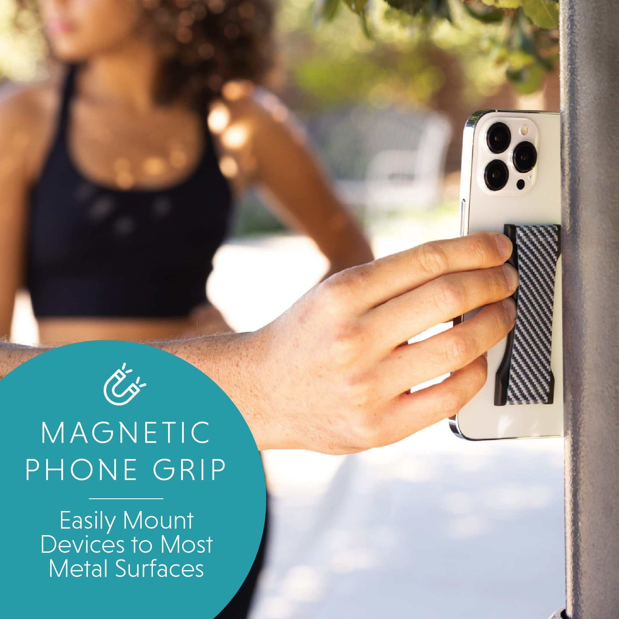 LOVEHANDLE PRO Premium Phone Grip - Silicone Phone Strap - Magnetic Phone Mount and Kickstand for Smartphone and Tablet - Honey Bees - Image 5