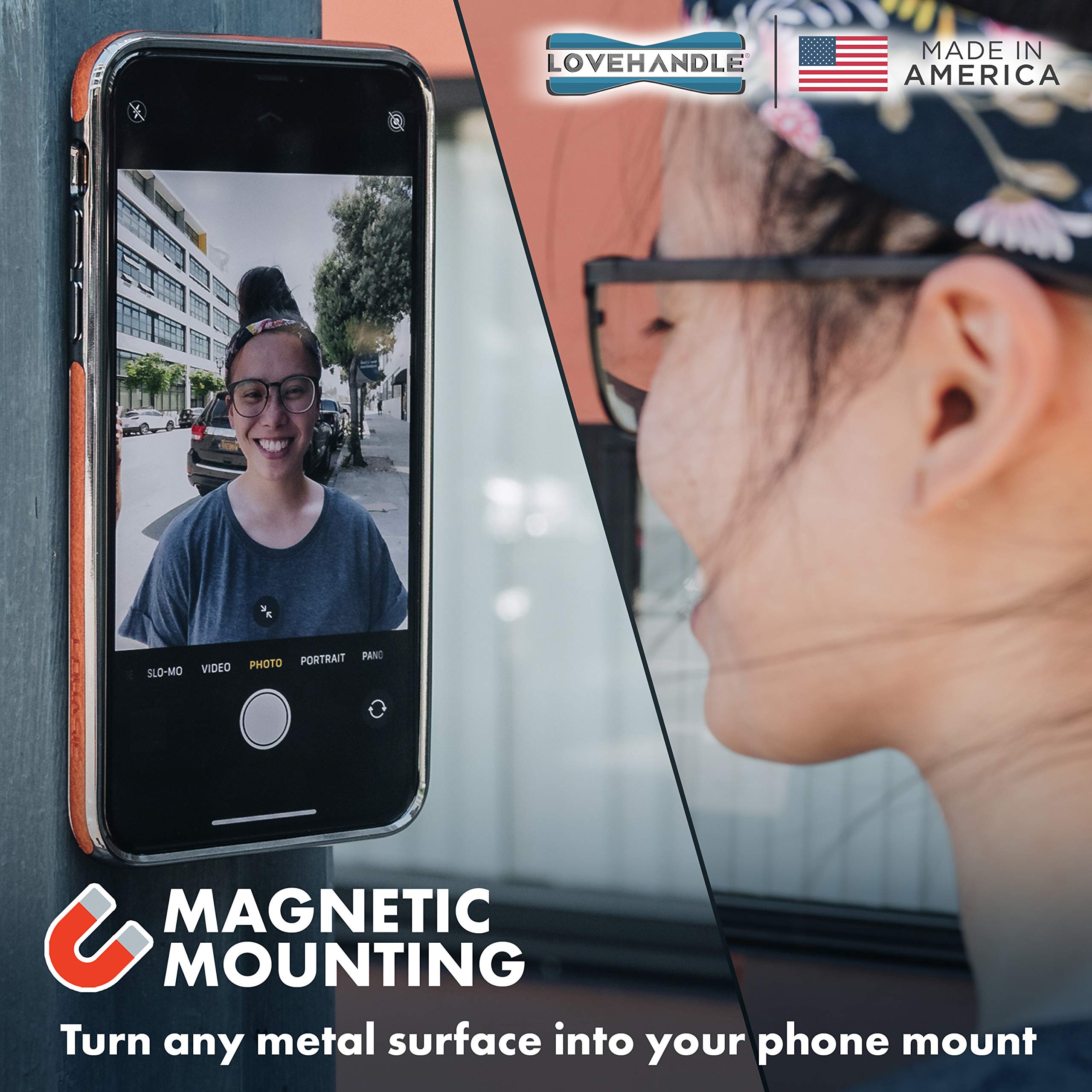 LoveHandle PRO Premium Phone Grip - Phone Strap - Magnetic Phone Mount and Kickstand for Smartphone and Tablet - Fallout - PRO Mount - Image 5